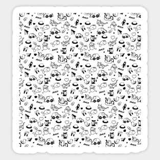 Doodle Pattern Sticker